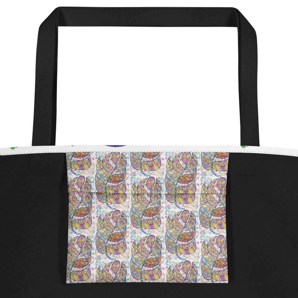 Large Tote Handbag 16"x20" 44lbs Max-Appreciation-(72-Names-of-God-Ayin-Nun-Vav)-5-137online.com