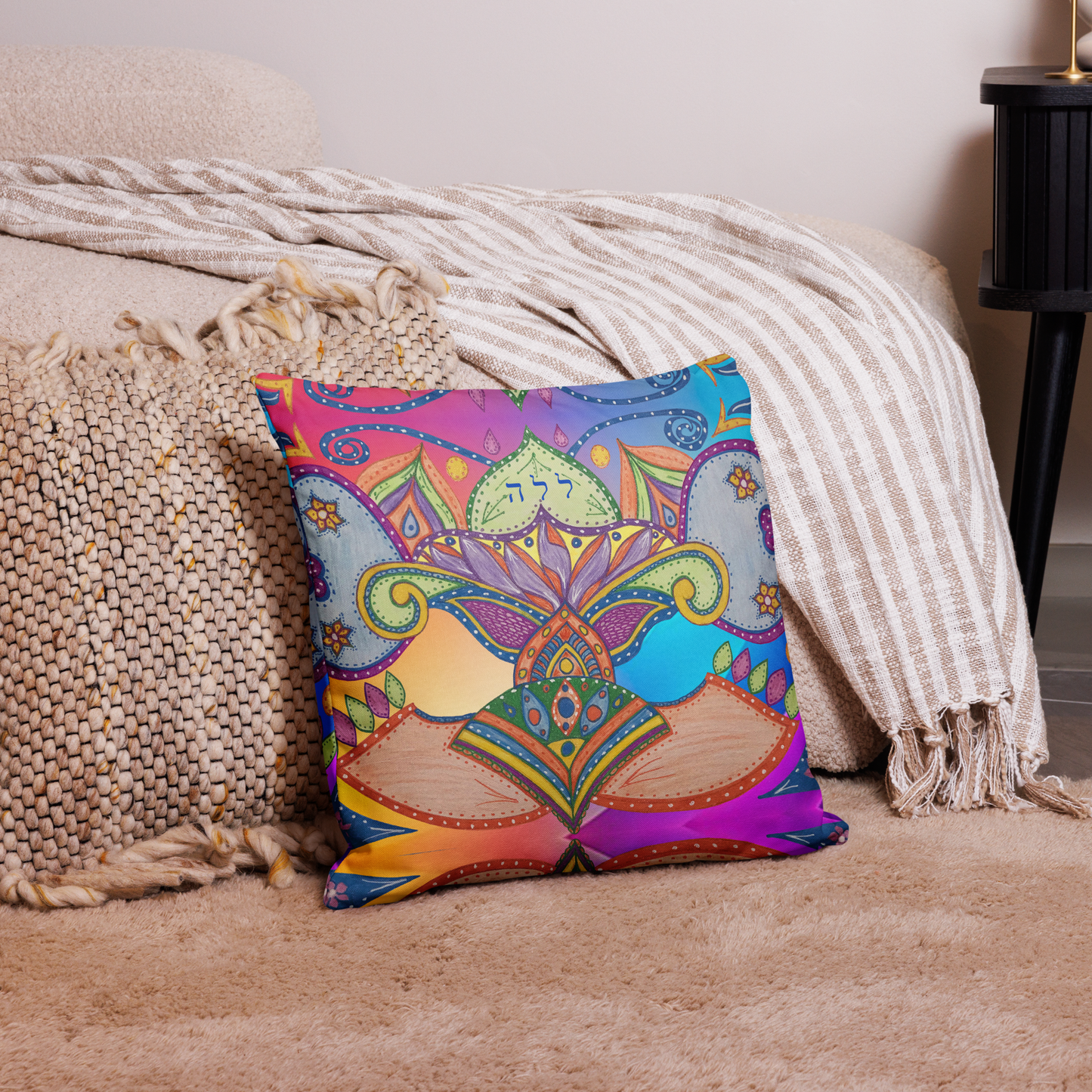 Premium Luxury Bedding Throw Pillows - 18 x 18 Inches - 22 x 22 Inches - Bed and Couch Pillows - Indoor Outdoor Decorative Pillow-Dreams-06