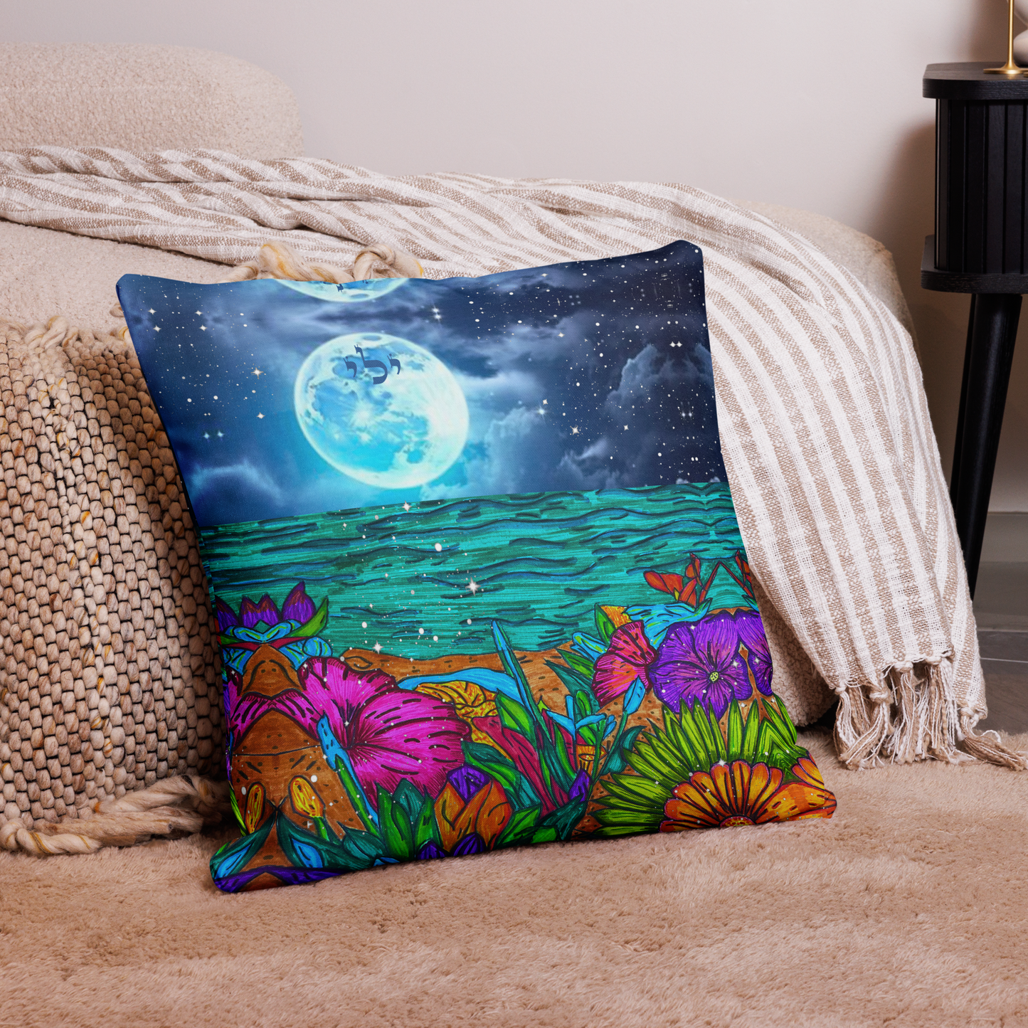 Premium Luxury Bedding Throw Pillows - 18 x 18 Inches - 22 x 22 Inches - Bed and Couch Pillows - Indoor Outdoor Decorative Pillow-Sparks-02