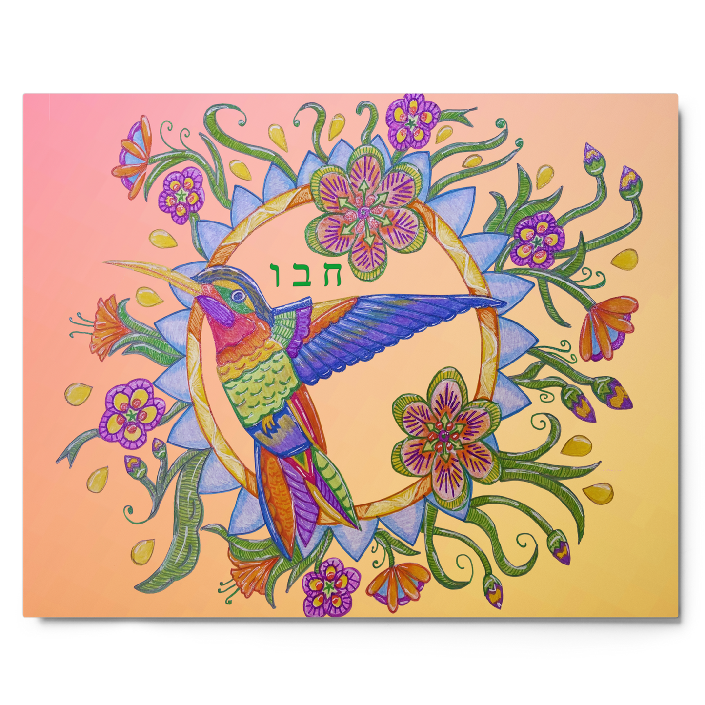 Custom Metal Prints-Dialing Departed (72 Names of God-Chet Bet Vav)-8-137online.com