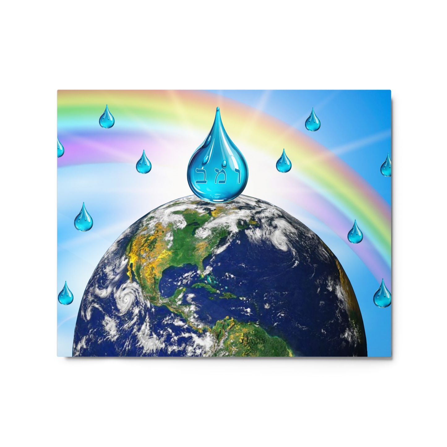 Custom Metal Prints-72 Names of God-Water-Vav Mem Bet-2-137online.com