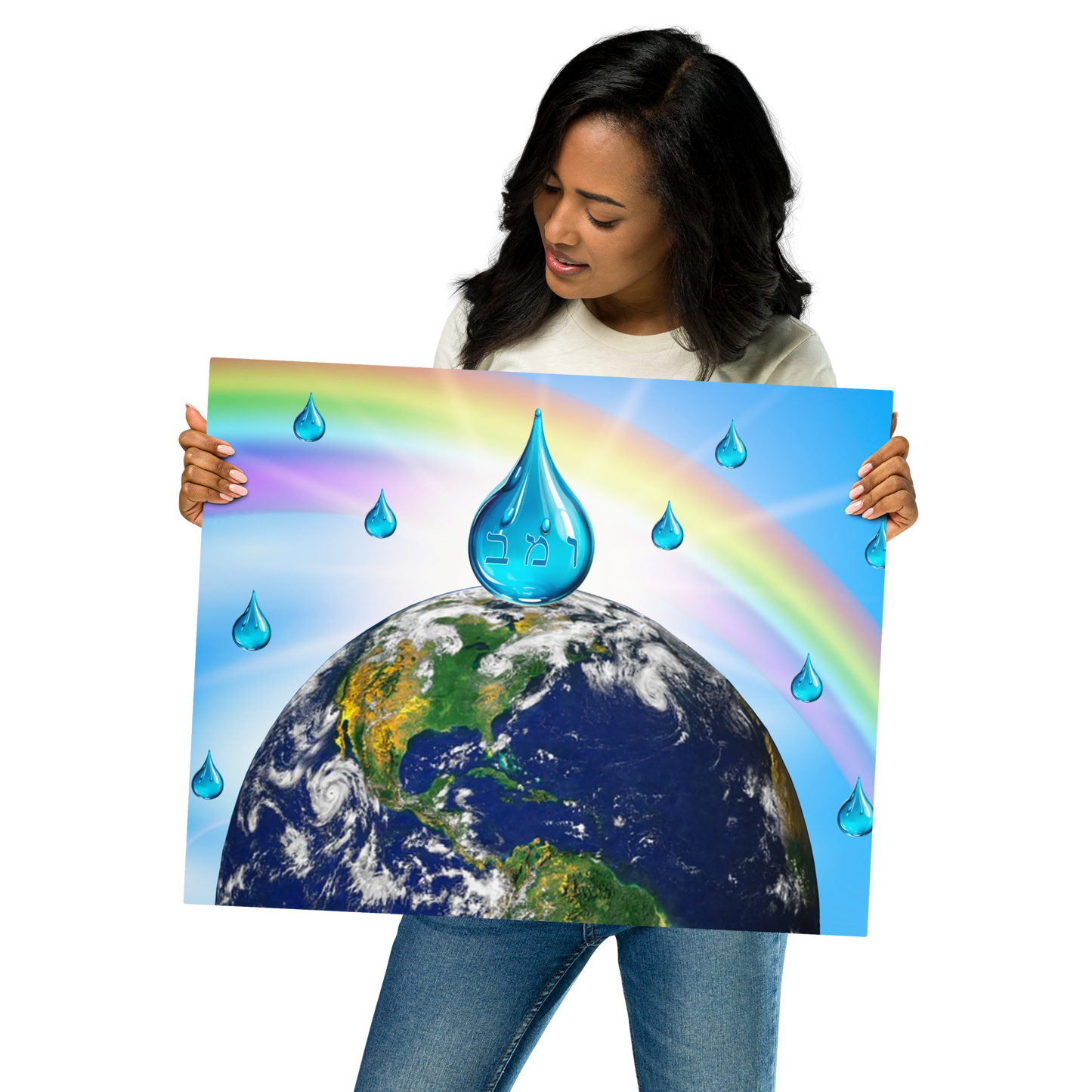 Custom Metal Prints-72 Names of God-Water-Vav Mem Bet-6-137online.com
