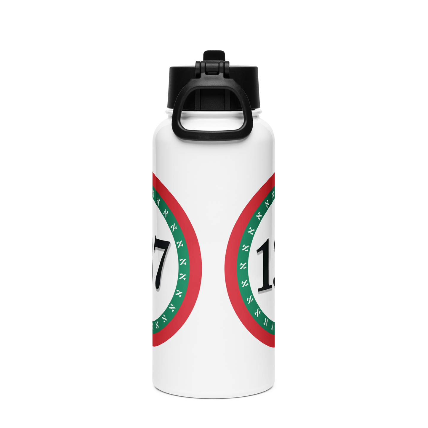 Stainless Steel Water Bottle with a Straw Lid 32-oz-Consciousness-137-04