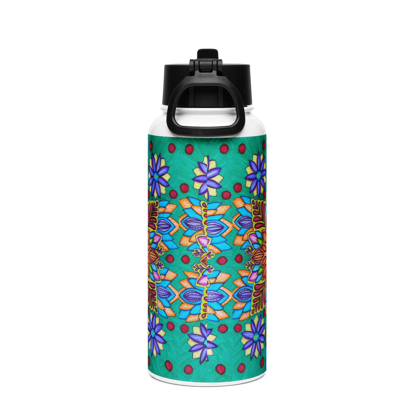 Stainless Steel Water Bottle with a Straw Lid 32-oz-Circuitry-38-04
