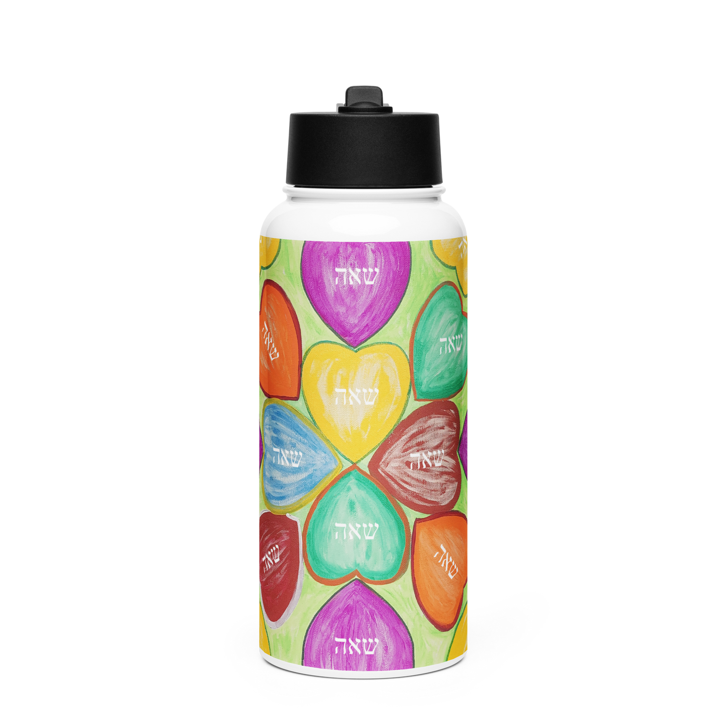 Stainless Steel Water Bottle with a Straw Lid 32-oz-Soul-Mate-28-01