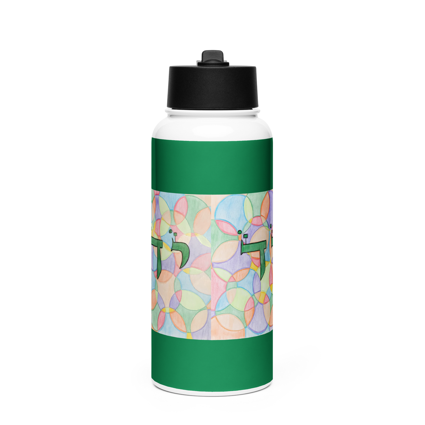 Stainless Steel Water Bottle with a Straw Lid 32-oz-Prosperity-P-04