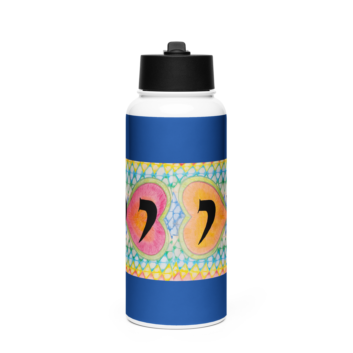 Stainless Steel Water Bottle with a Straw Lid 32-oz-Attraction-03