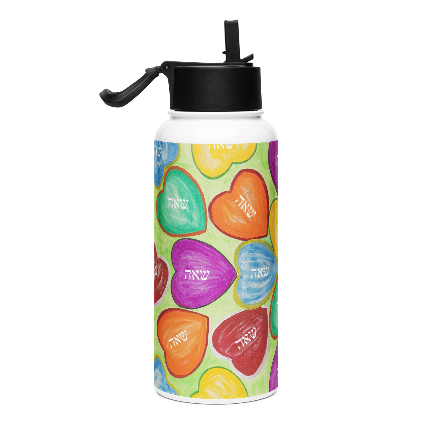 Stainless Steel Water Bottle with a Straw Lid 32-oz-Soul-Mate-28-03