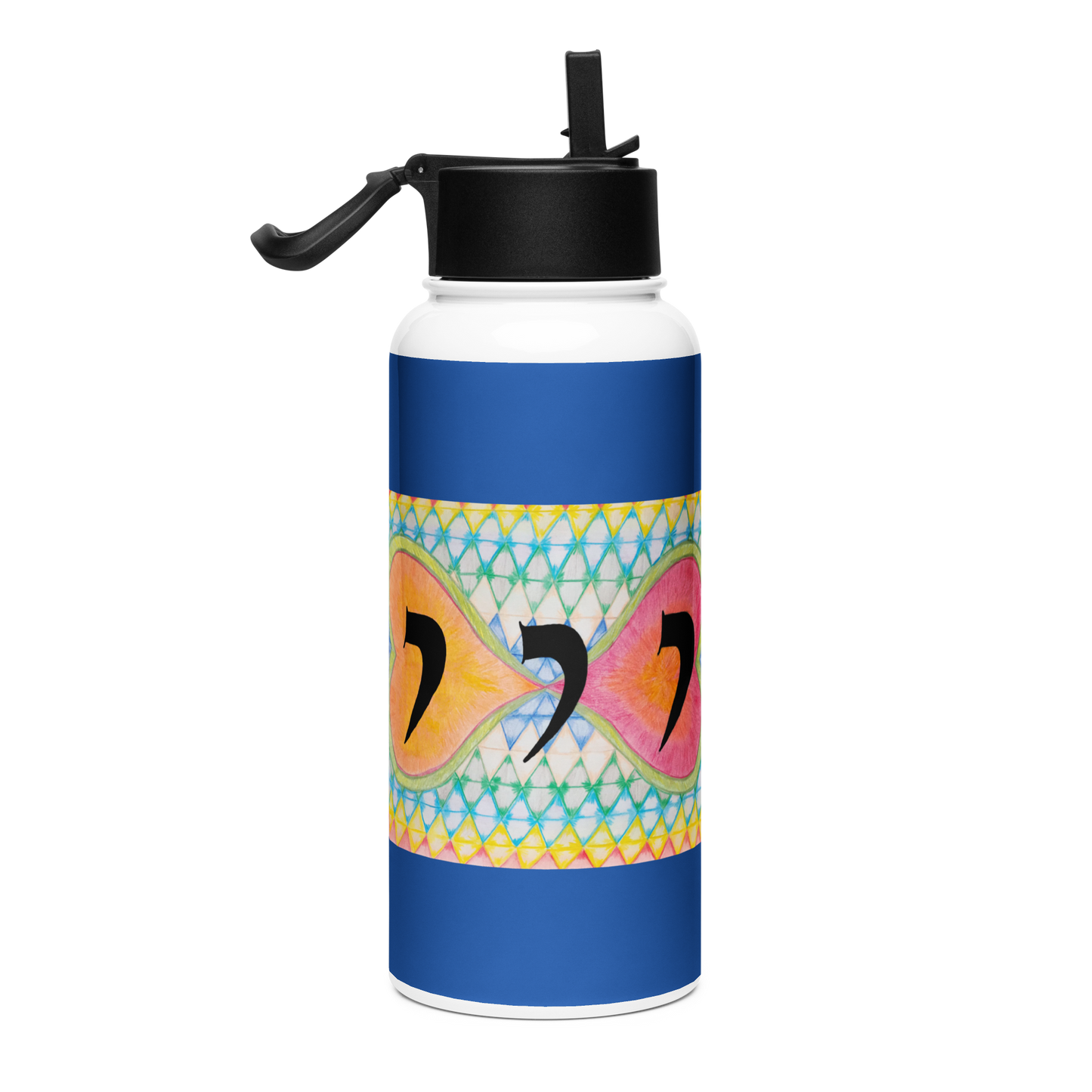 Stainless Steel Water Bottle with a Straw Lid 32-oz-Attraction-01