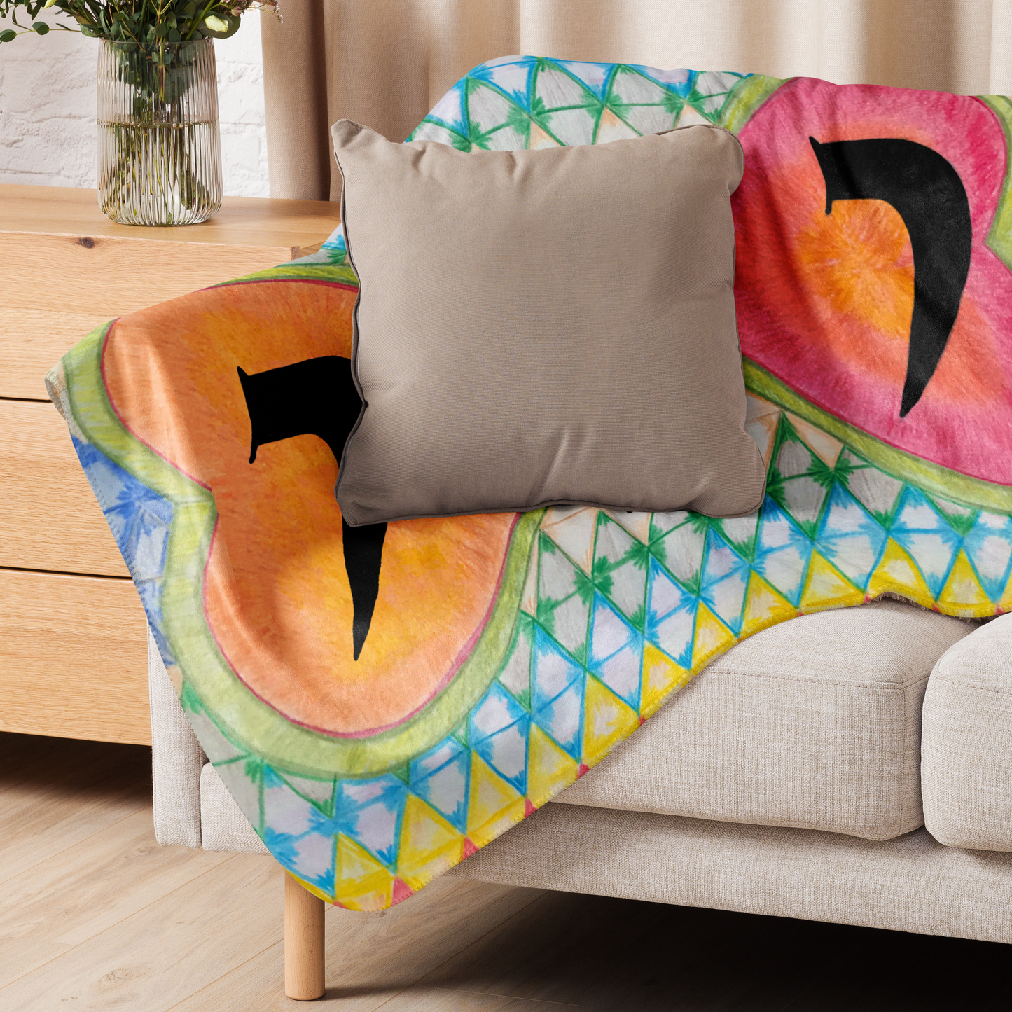Sherpa Fleece Reversible Custom Throw Blanket for Couch-Stop Fatal Attraction-22-010