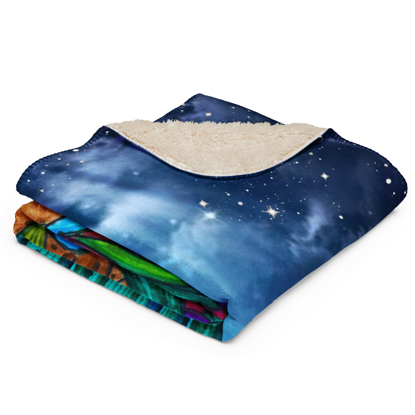 Sherpa Fleece Reversible Custom Throw Blanket for Couch-Recapturing the Sparks-02-05