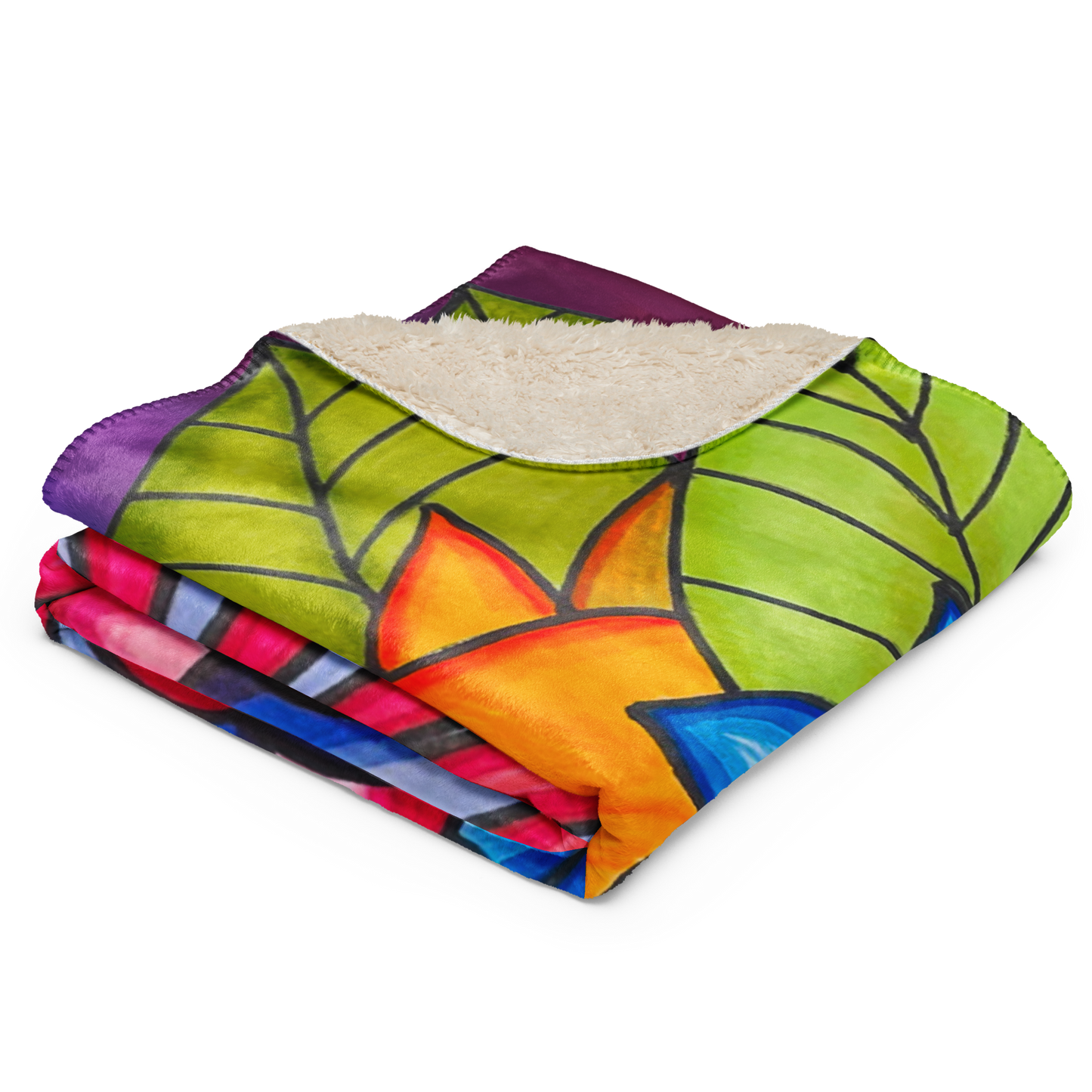 Sherpa Fleece Throw Blanket for Couch-27-04