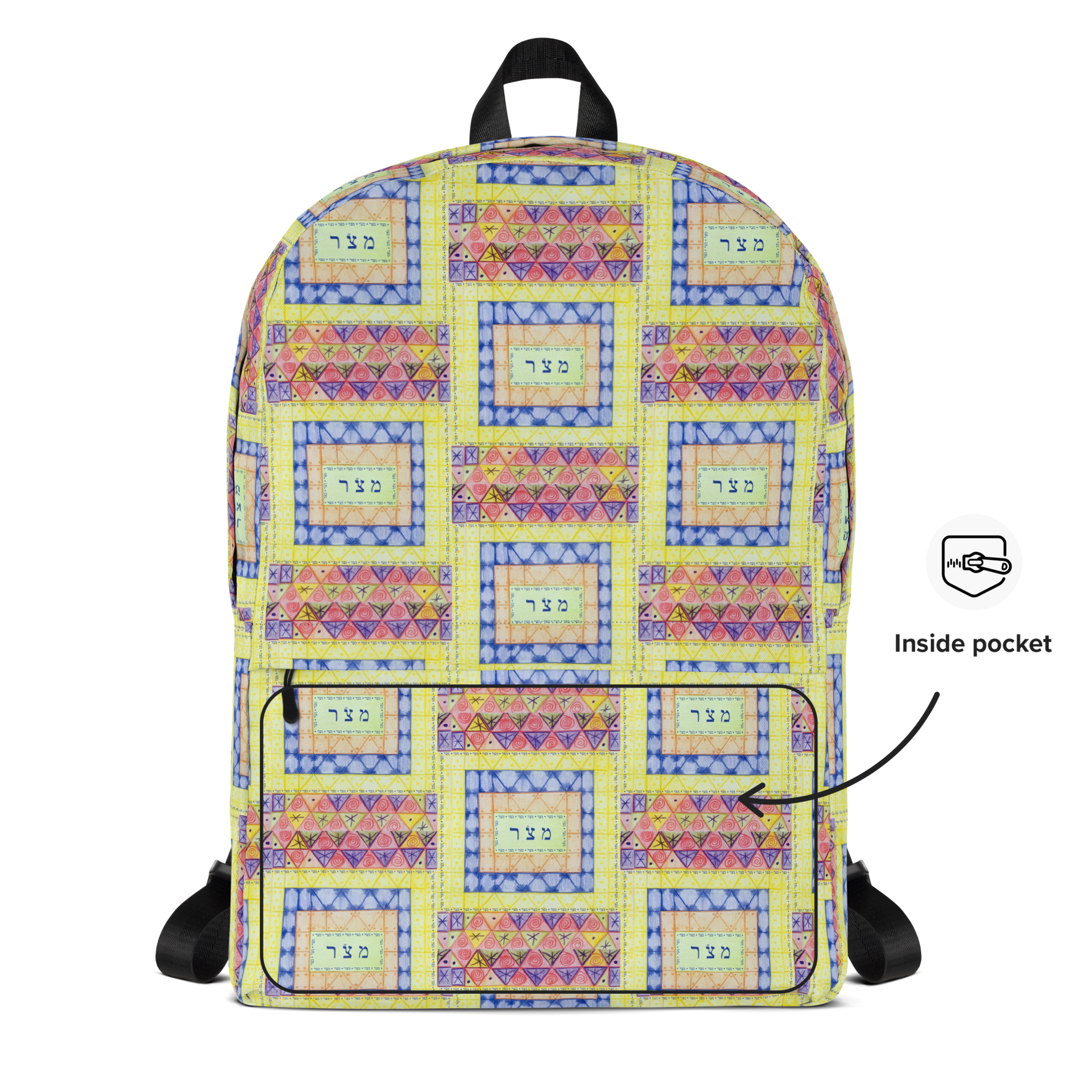 Laptop Backpack Med-Freedom-(72-Names-of-God–Mem-Zadik-Resh)-3-137online.com