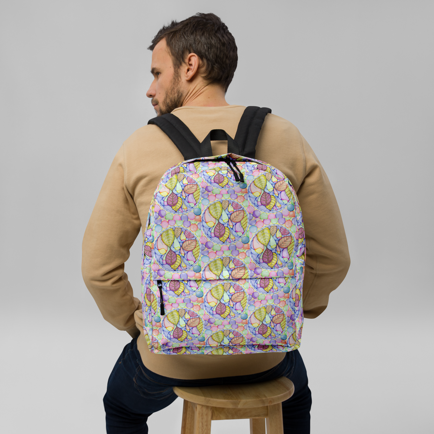 Laptop Backpack Med-Parallel-Universes-(72-Names-of-God–Hey-Yud-Yud)-19-137online.com