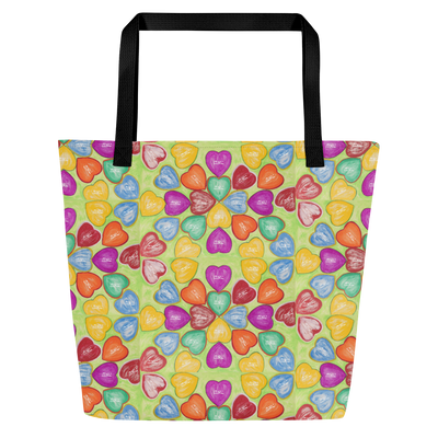 Large Tote Handbag 16"x20" 44lbs Max-Soulmate-(72-Names-of-God-Shin-Aleph-Yud)-1-137online.com