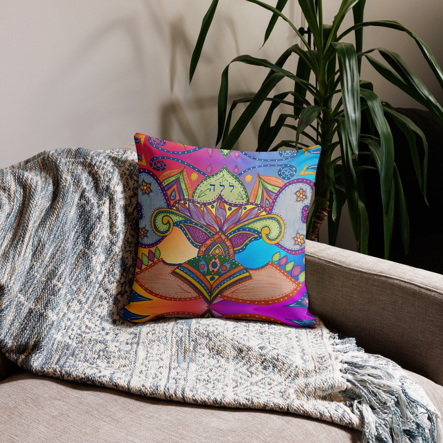Premium Luxury Bedding Throw Pillows - 18 x 18 Inches - 22 x 22 Inches - Bed and Couch Pillows - Indoor Outdoor Decorative Pillow-Dreams-06