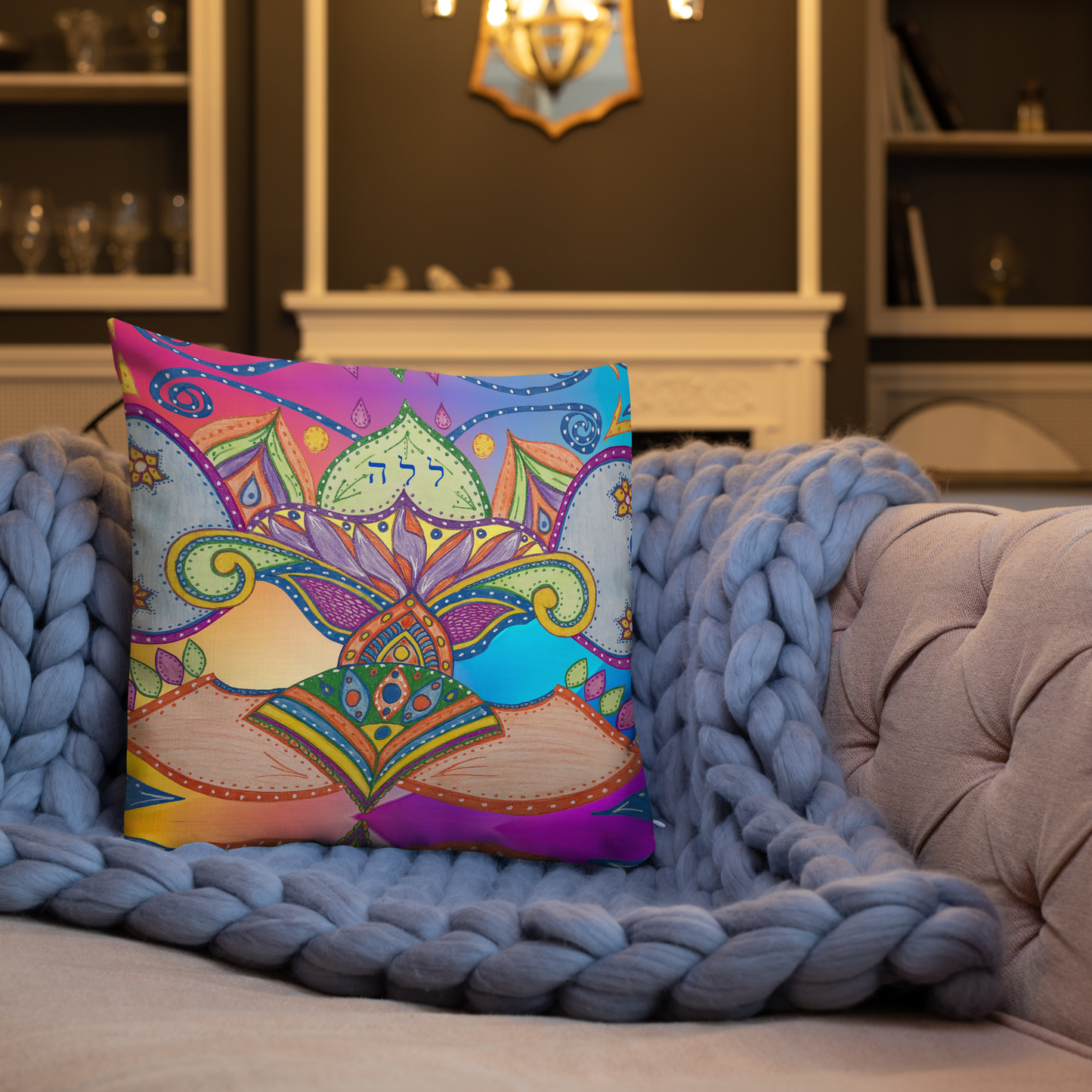 Premium Luxury Bedding Throw Pillows - 18 x 18 Inches - 22 x 22 Inches - Bed and Couch Pillows - Indoor Outdoor Decorative Pillow-Dreams-06