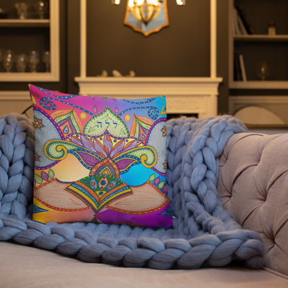 Premium Luxury Bedding Throw Pillows - 18 x 18 Inches - 22 x 22 Inches - Bed and Couch Pillows - Indoor Outdoor Decorative Pillow-Dreams-06
