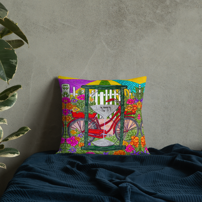 Premium Luxury Bedding Throw Pillows - 18 x 18 Inches - 22 x 22 Inches - Bed and Couch Pillows - Indoor Outdoor Decorative Pillow-Time-Travel-01