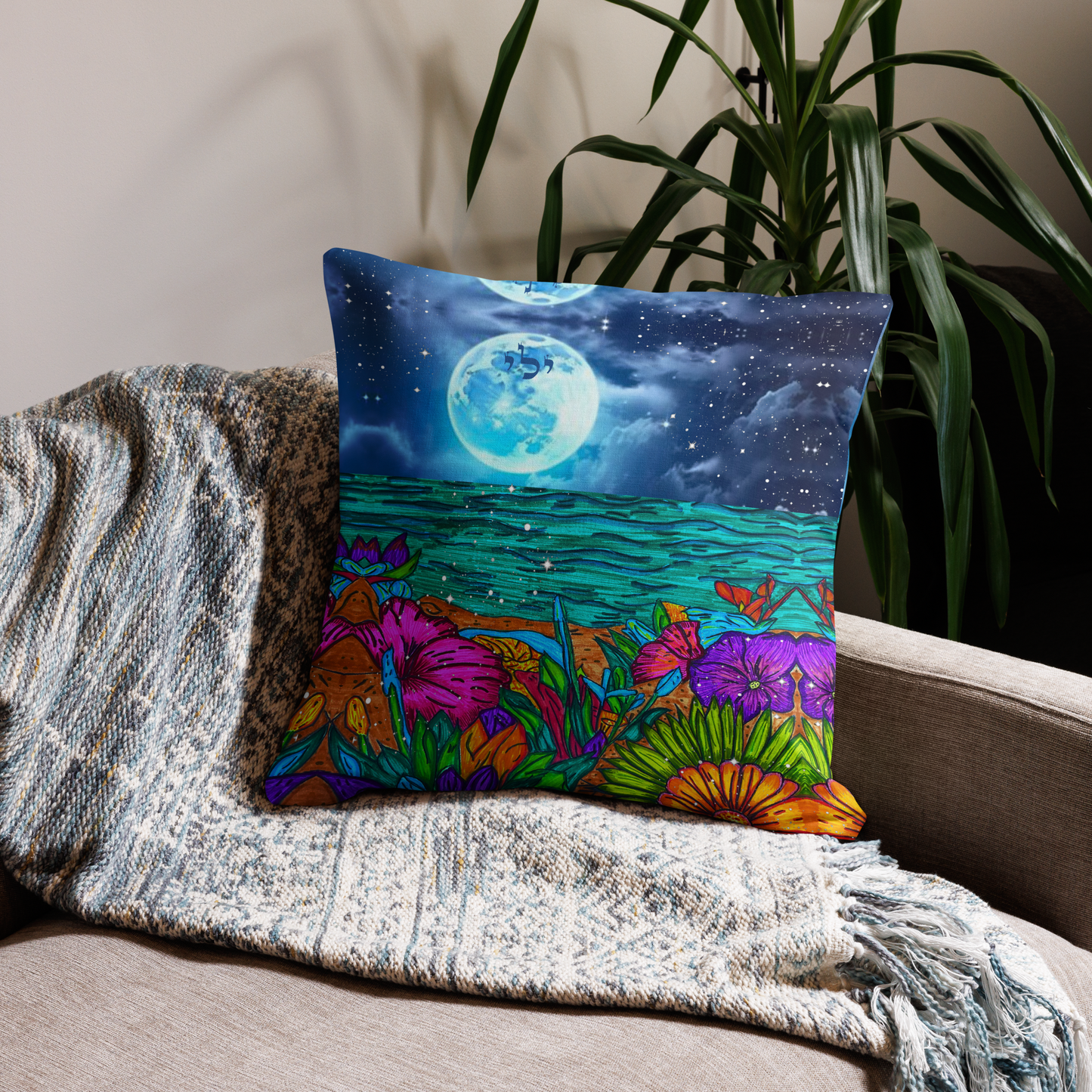 Premium Luxury Bedding Throw Pillows - 18 x 18 Inches - 22 x 22 Inches - Bed and Couch Pillows - Indoor Outdoor Decorative Pillow-Sparks-02