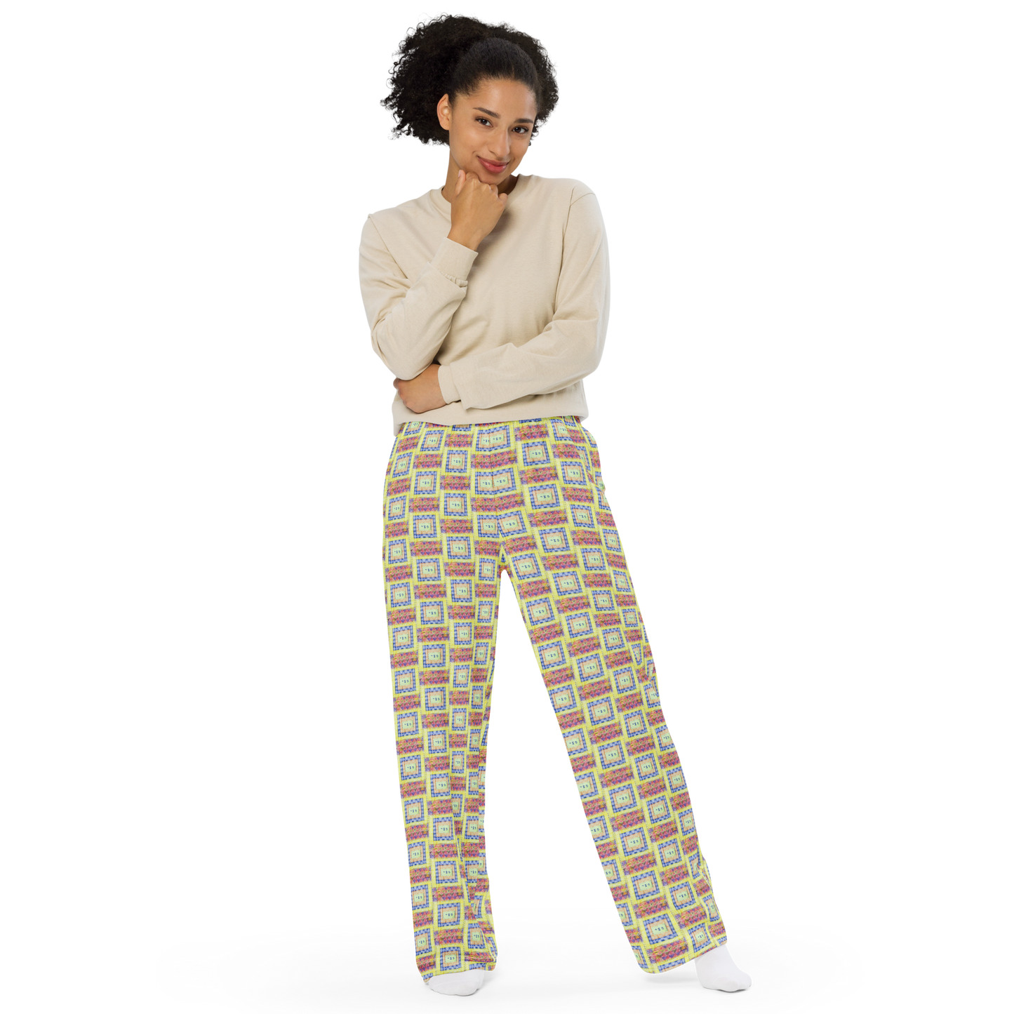 Comfortable Pajama Pants-Freedom (72 Names of God–Mem Zadik Resh)-4-137online.com