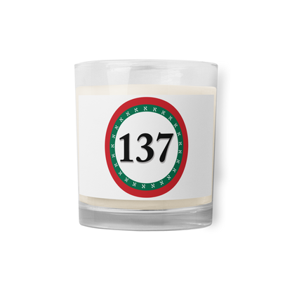 Glass Jar Soy Wax Candle-137 Consciousness-1-137online.com