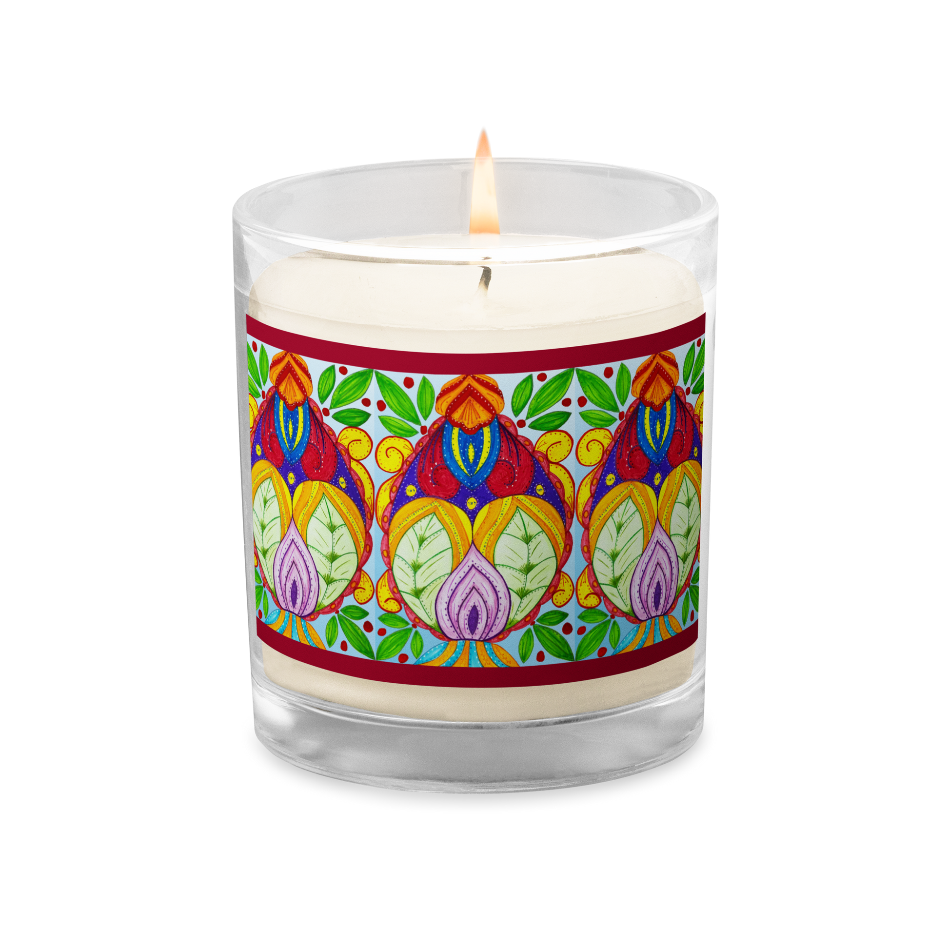 Scented Jar Candles Soy-Red-Liberation-(72-Names-of-God–Lamed-Aleph-Vav)-1-137online.com