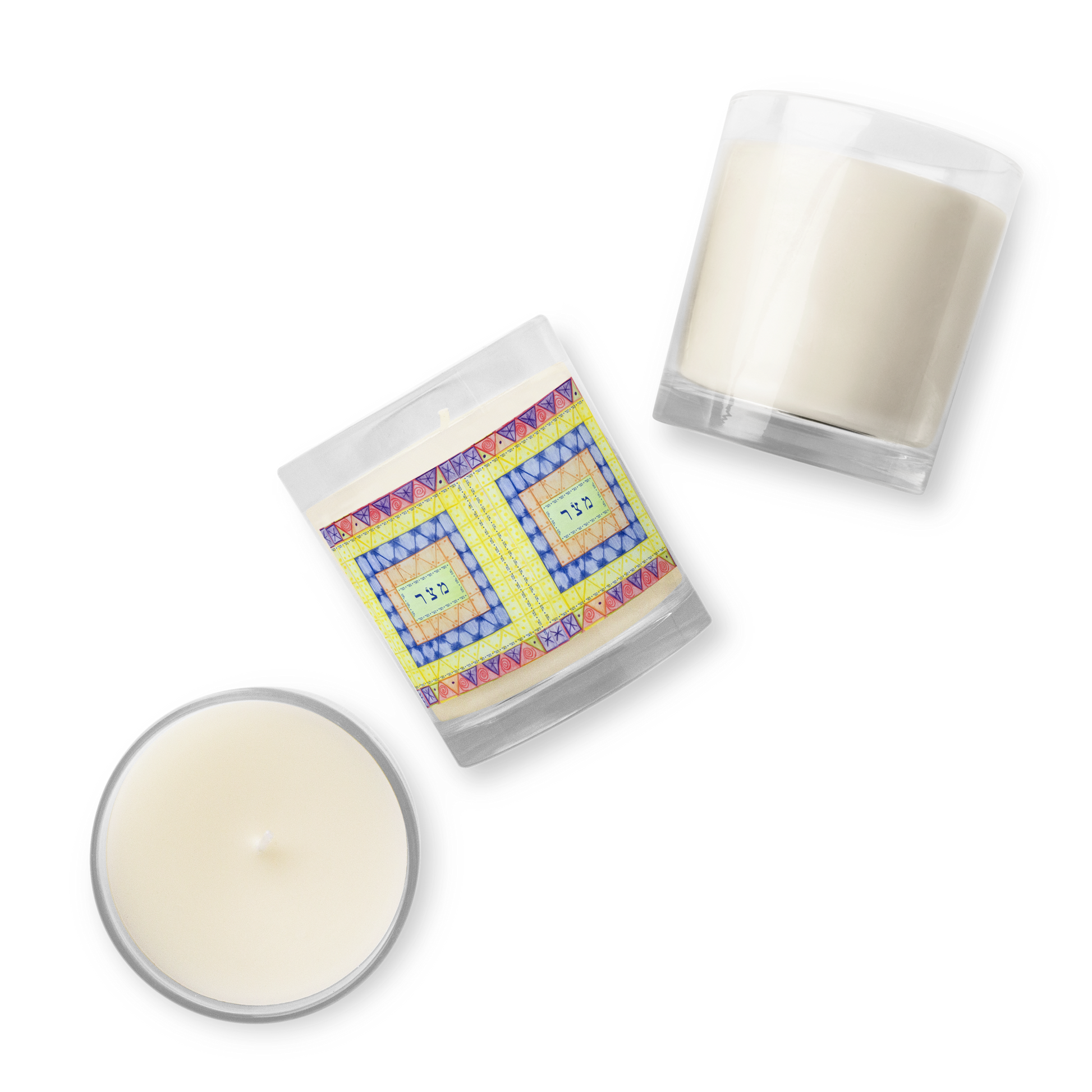 Scented Jar Candles Soy-Freedom-(72-Names-of-God–Mem-Zadik-Resh)-4-137online.com