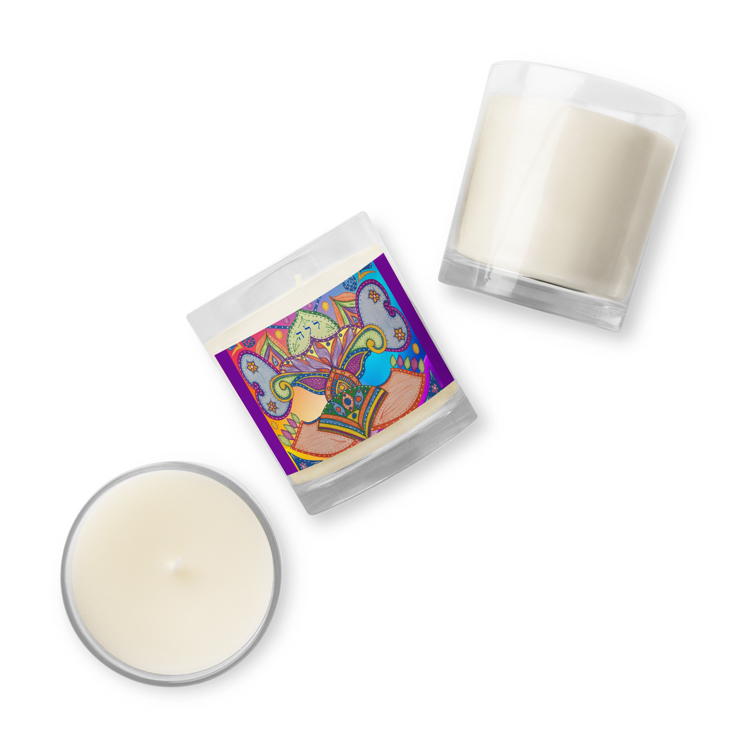 Scented Jar Candles Soy Glass-Fus-Dreams (72 Names of God-Ayin-Lamed-Hey)-4-137online.com