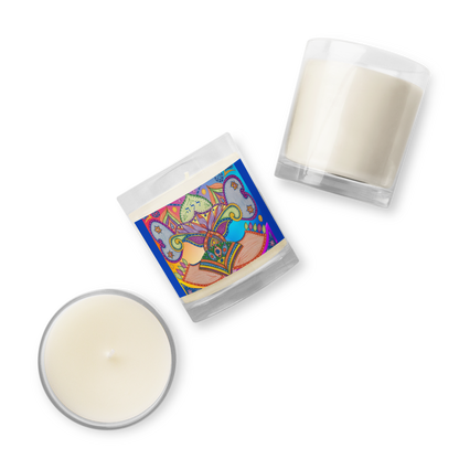 Scented Jar Candles Soy Glass-Blu-Dreams (72 Names of God-Ayin-Lamed-Hey)-4-137online.com