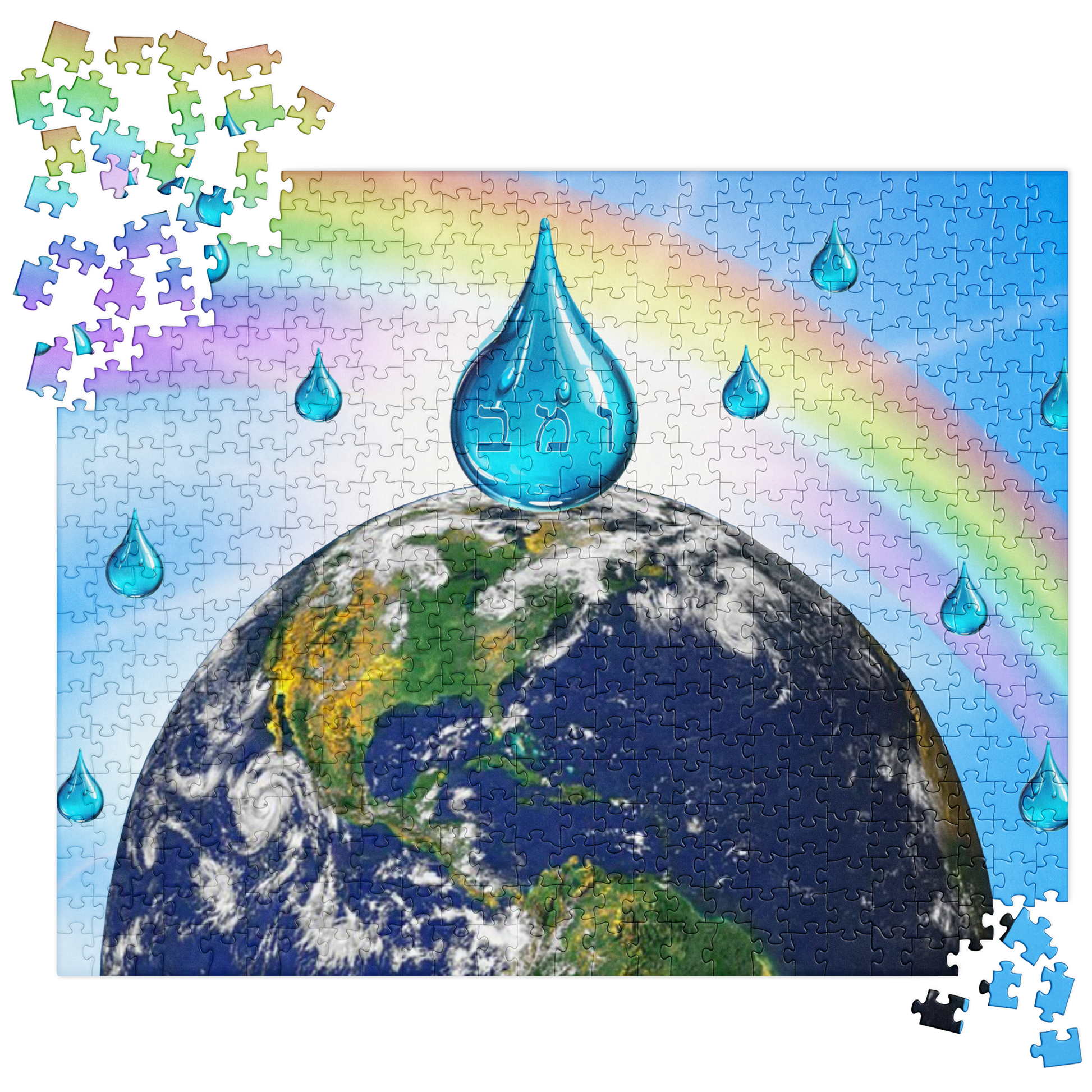 Jigsaw Puzzles-72 Names of God-Healing Water-Vav Mem Bet-3-137online.com