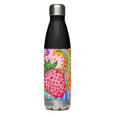 Insulated Stainless Steel Water Bottles 17oz Blk-72 Names of God-Big Picture-Aleph Nun Yud-1-137online.com