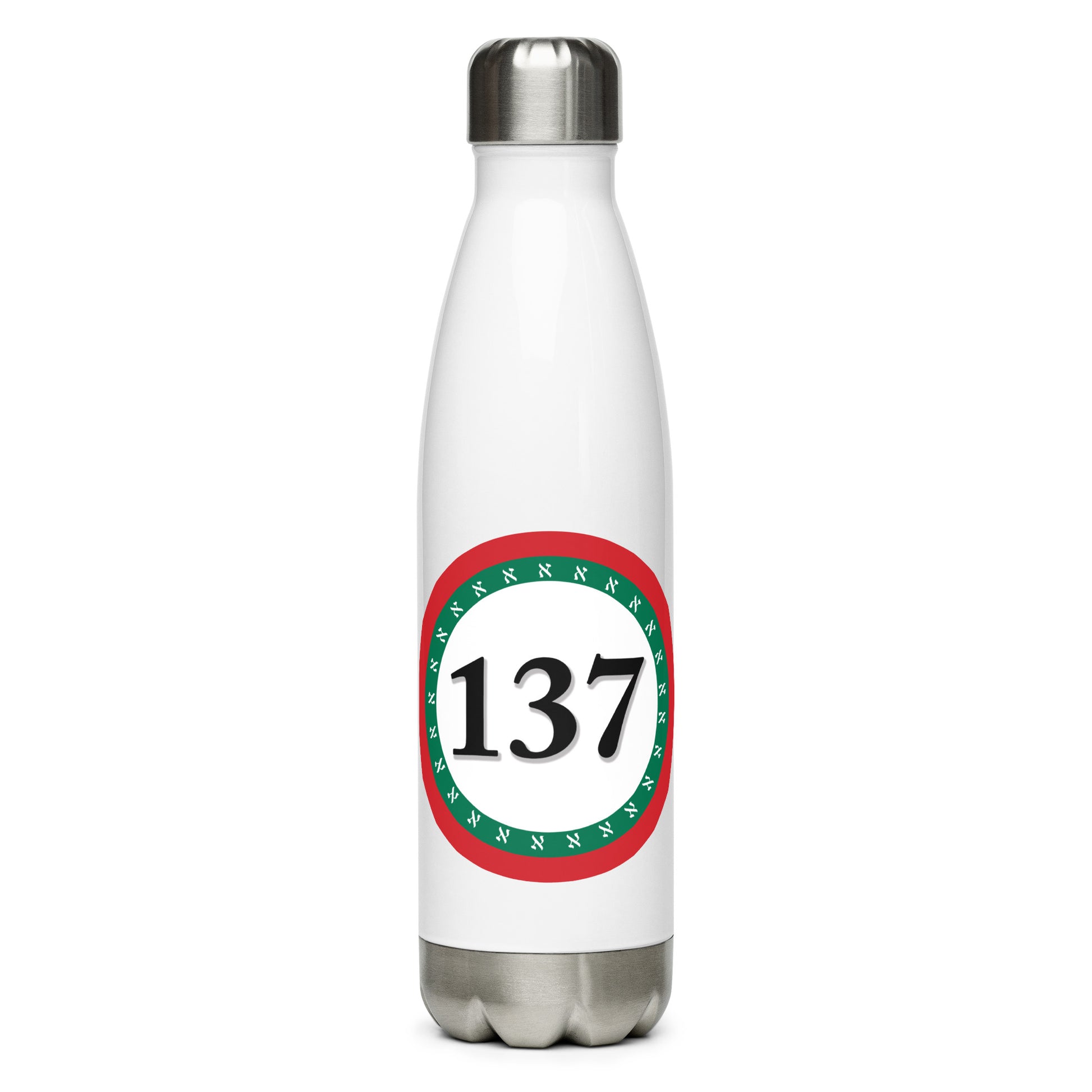  Stainless-Steel-Water-Bottle-17oz-Wht-137 Consciousness-1-137online.com
