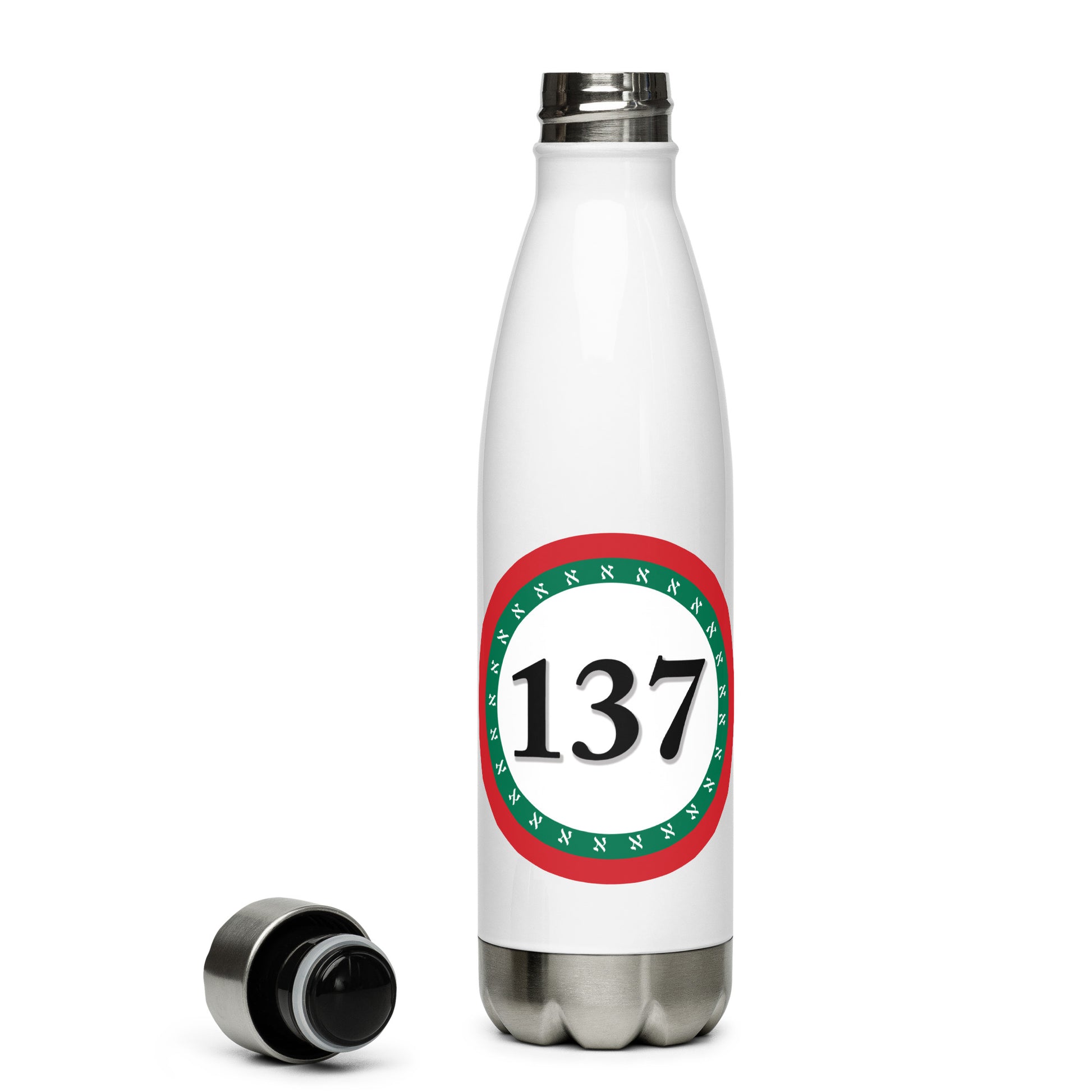  Stainless-Steel-Water-Bottle-17oz-Wht-137 Consciousness-3-137online.com