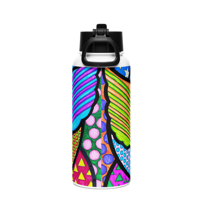 Stainless Steel Water Bottle with a Straw Lid 32-oz-Global-Transformation-47-03
