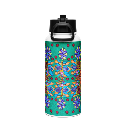 Stainless Steel Water Bottle with a Straw Lid 32-oz-Circuitry-38-04