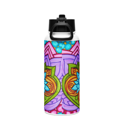 Stainless Steel Water Bottle with a Straw Lid 32-oz-Forget-Thyself-34-03