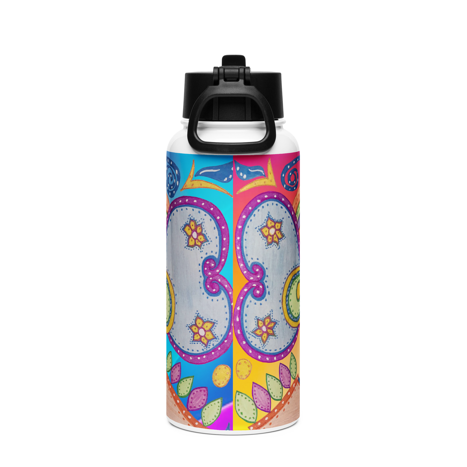 Stainless Steel Water Bottle with a Straw Lid 32-oz-Deam-State-06-02