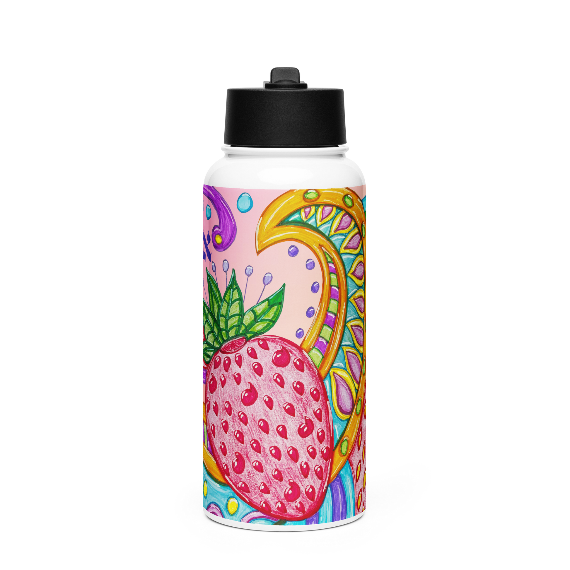 Stainless Steel Water Bottle with a Straw Lid 32-oz-The-Big-Picture-37-02