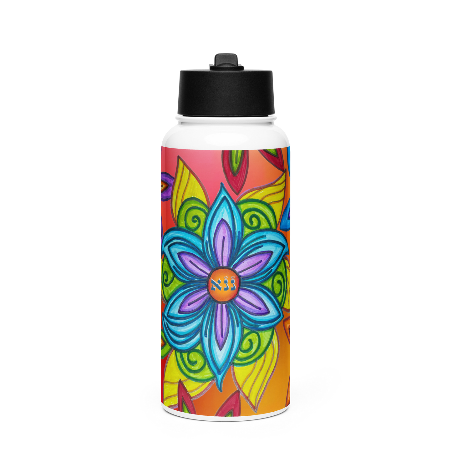 Stainless Steel Water Bottle with a Straw Lid 32-oz-No-Agenda-53-02