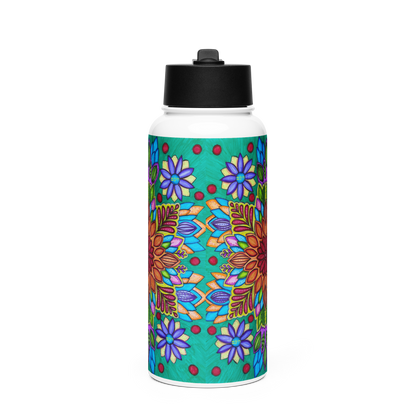 Stainless Steel Water Bottle with a Straw Lid 32-oz-Circuitry-38-02