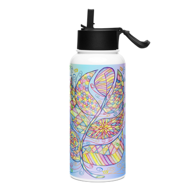 Stainless Steel Water Bottle with a Straw Lid 32-oz-Appreciation-63P-01