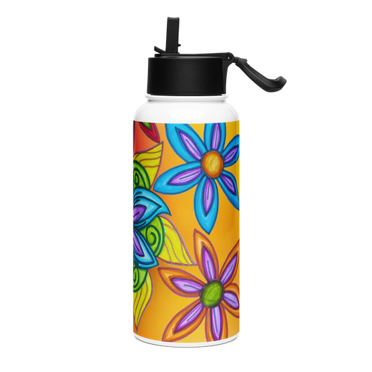 Stainless Steel Water Bottle with a Straw Lid 32-oz-No-Agenda-53-01