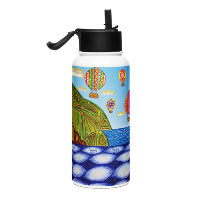 Stainless Steel Water Bottle with a Straw Lid 32-oz-Heaven-on-Earth-13-01