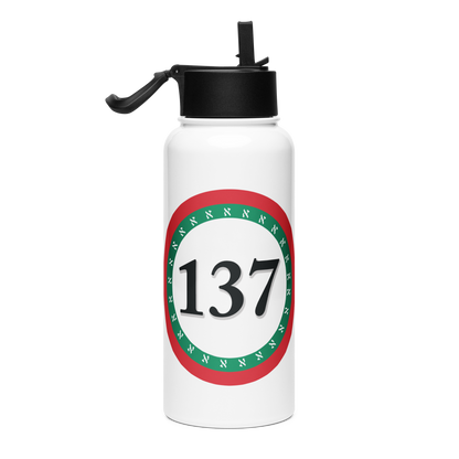 Stainless Steel Water Bottle with a Straw Lid 32-oz-Consciousness-137-02