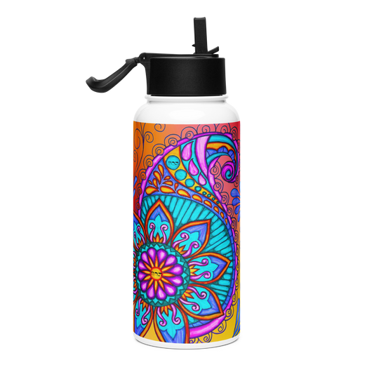 Stainless Steel Water Bottle with a Straw Lid 32-oz-Umbilical-Cord-59-04