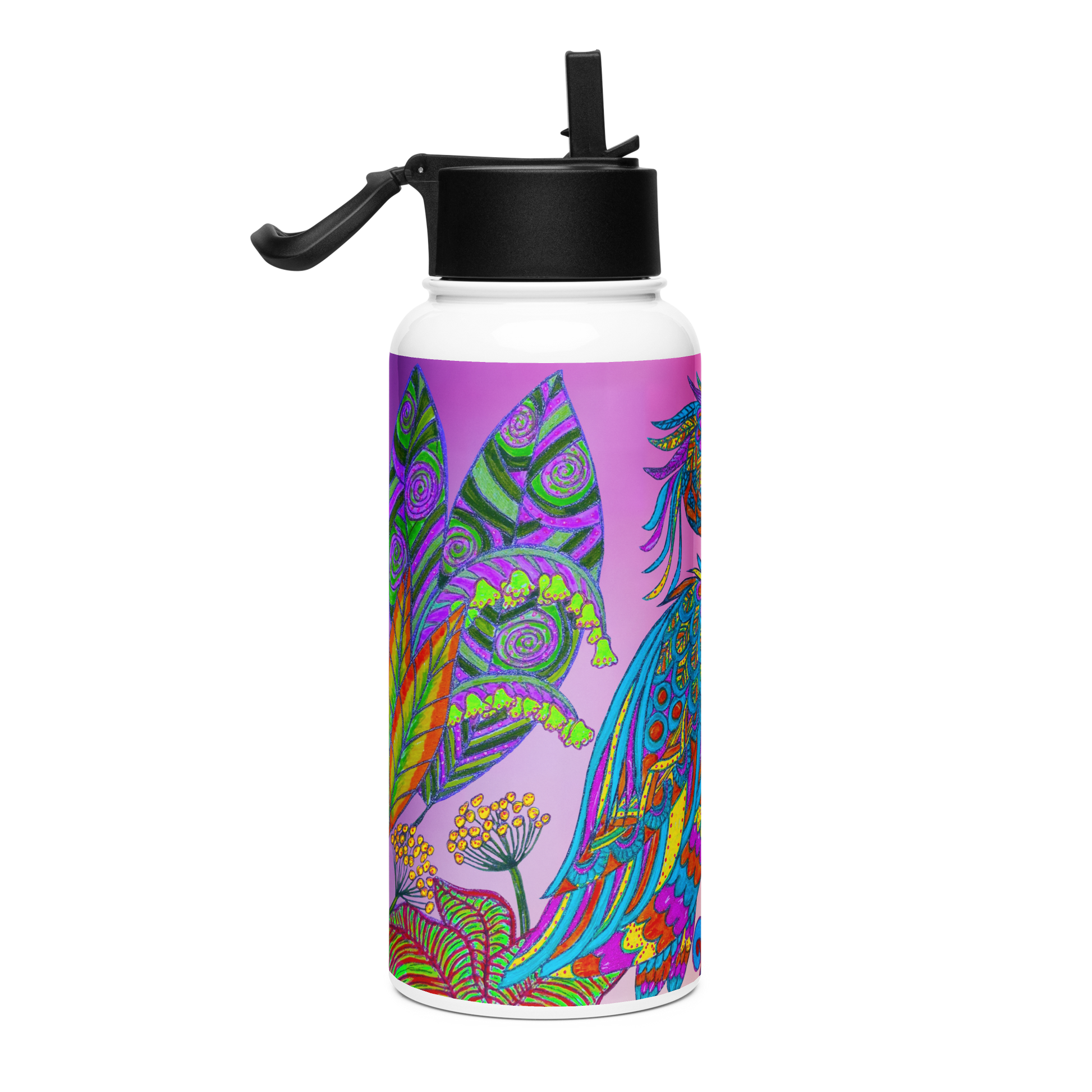 Stainless Steel Water Bottle with a Straw Lid 32-oz-Casting-Yourself-in-a-Favorable-Light-64-03
