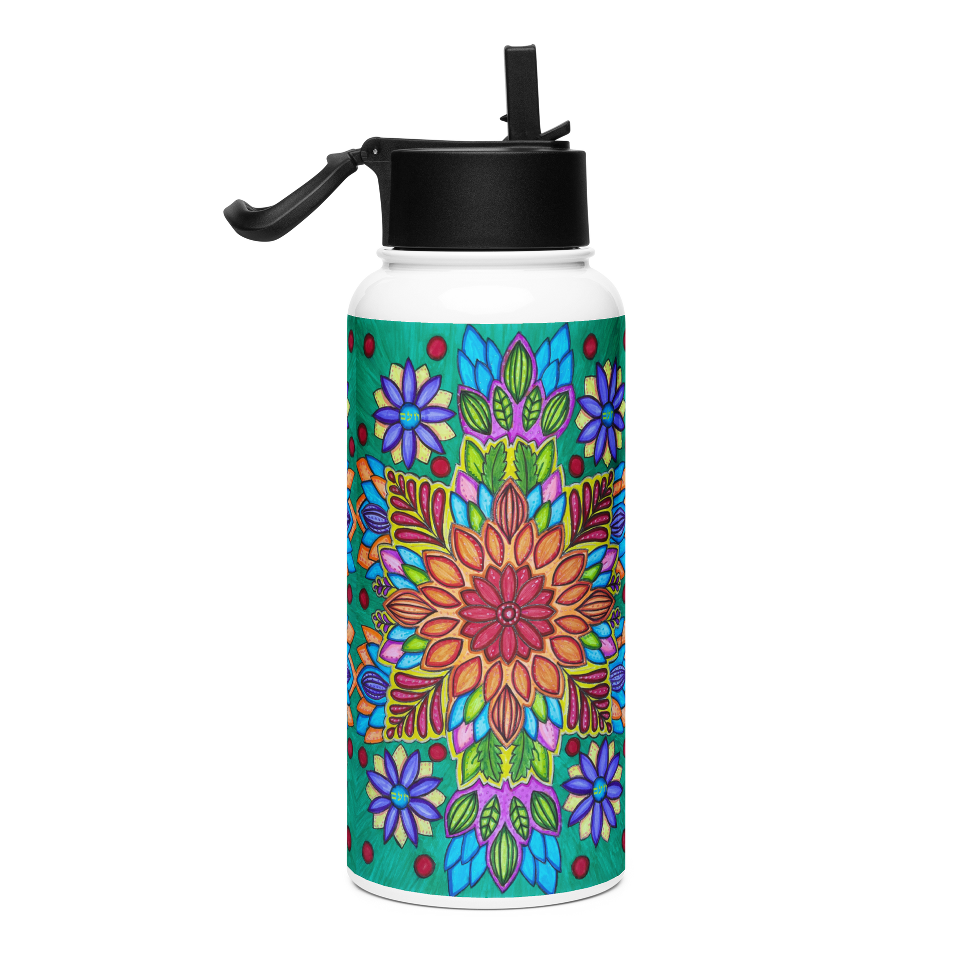 Stainless Steel Water Bottle with a Straw Lid 32-oz-Circuitry-38-03