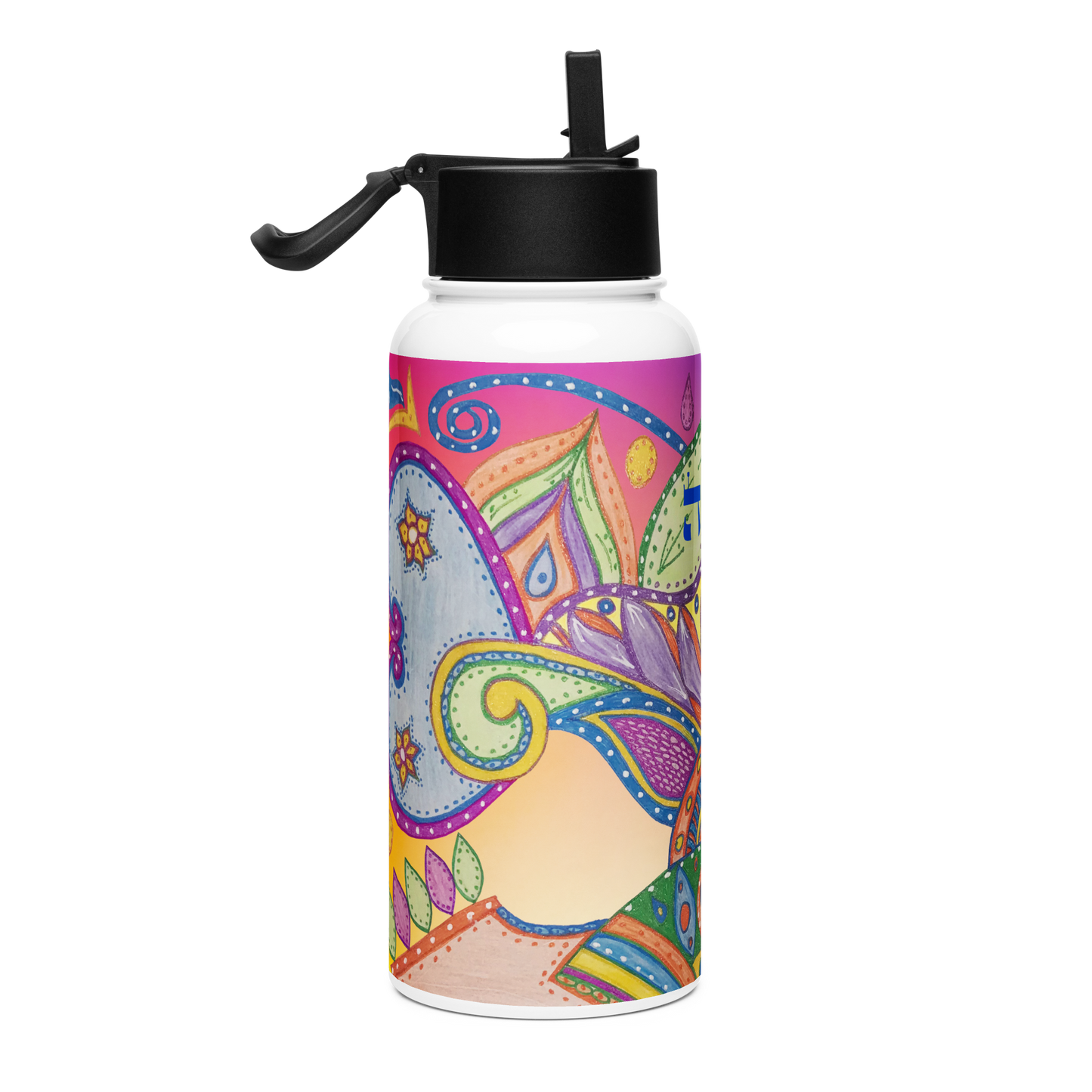 Stainless Steel Water Bottle with a Straw Lid 32-oz-Deam-State-06-04