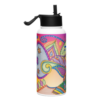 Stainless Steel Water Bottle with a Straw Lid 32-oz-Deam-State-06-04
